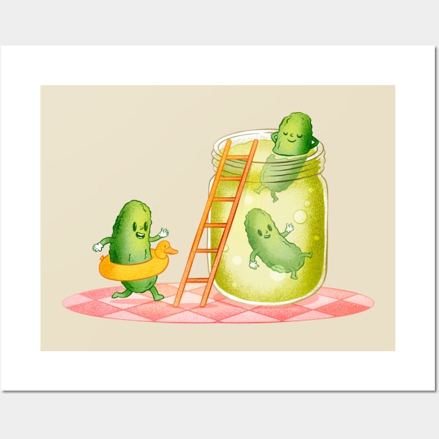 Pickles Funny jar Swim Wall Art by Mako Design 